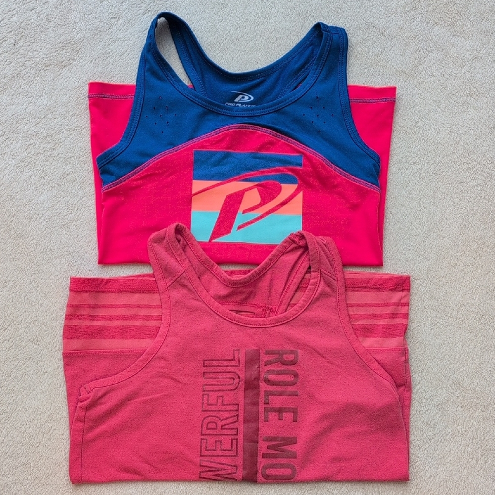 Girls Athletic Tank Top Bundle Sz 7/8 Pro Player & Athletic Works